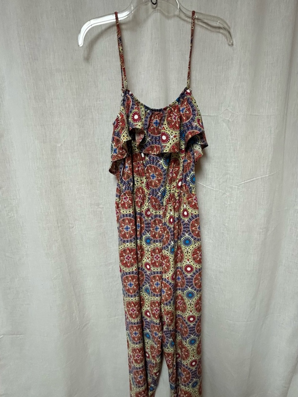 Jump Suit size 2X rayon color lighter than pictures